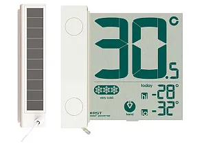Термометр цифровой RST 01391 с солнечной батареей, оконный, изображение 1