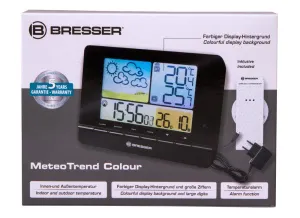 Метеостанция Bresser MeteoTrend Colour с радиоуправлением, черная, изображение 11