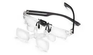 Лупа-прищепка бинокулярная Eschenbach 2x, с креплением на очки MaxDetail, изображение 3