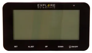 Часы цифровые Explore Scientific с будильником, черные, изображение 3