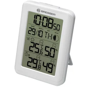 Гигрометр с часами Bresser MyClimate, белый, изображение 5