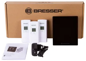 Метеостанция Bresser ClimaTemp Hygro Quadro с тремя датчиками, черная, изображение 2