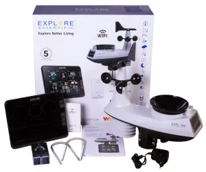 Метеостанция Explore Scientific «7 в 1» Wi-Fi, профессиональная, черная, изображение 12